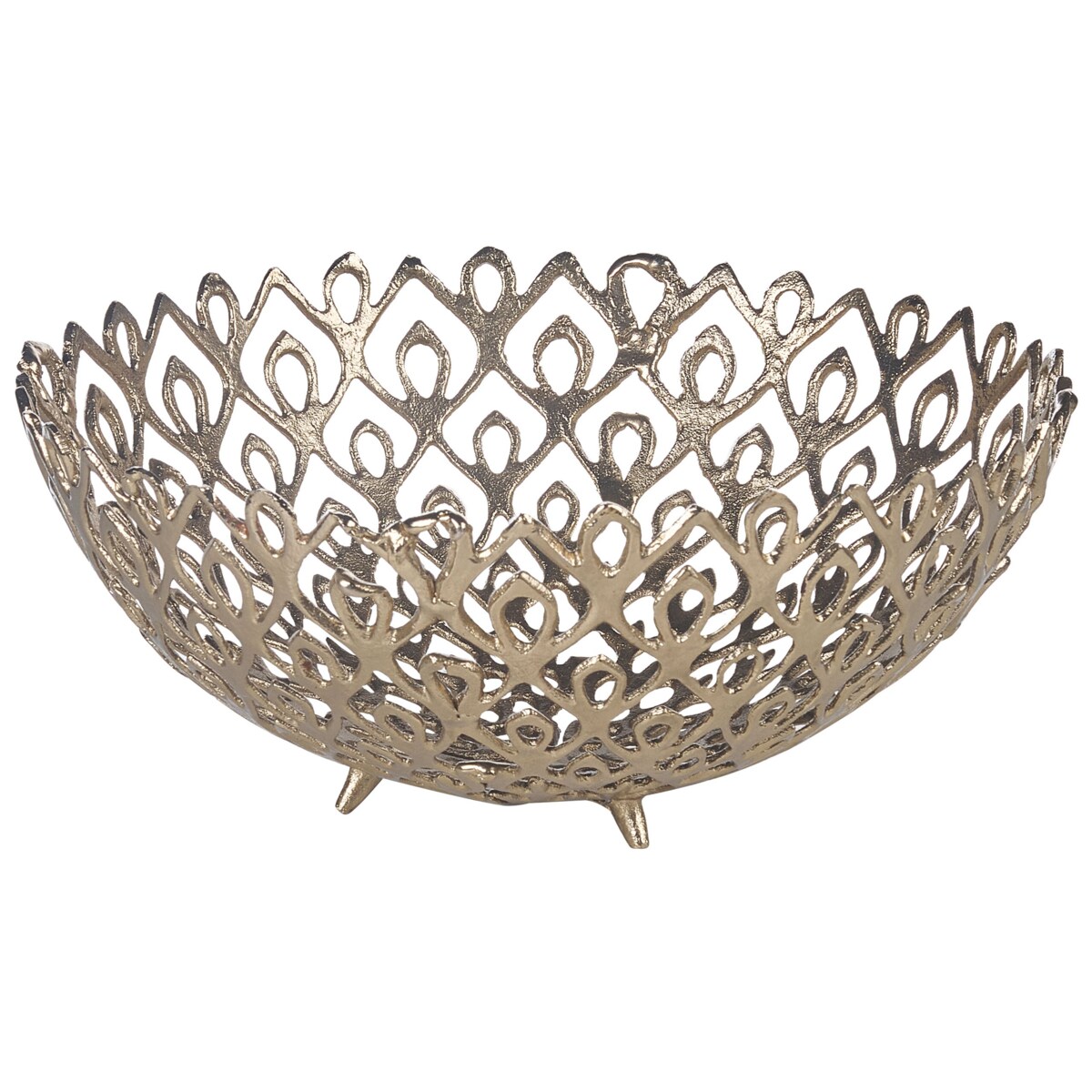 Zestaw 2 mis dekoracyjnych GROGOL Metal Złoty