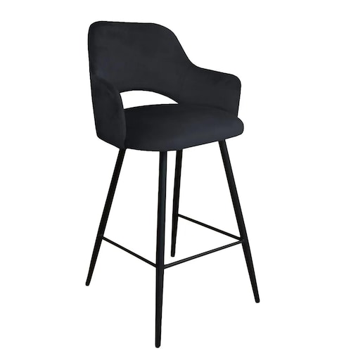 Hoker niski NAPO VELVET czarny