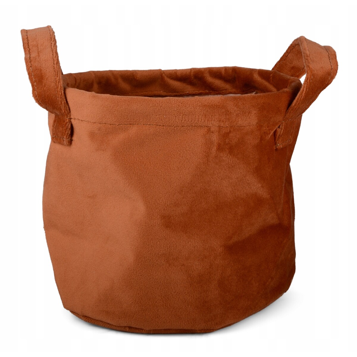 ORGANIZER AKSAMITNY na półkę KOLOR RDZAWY śr. 16cm