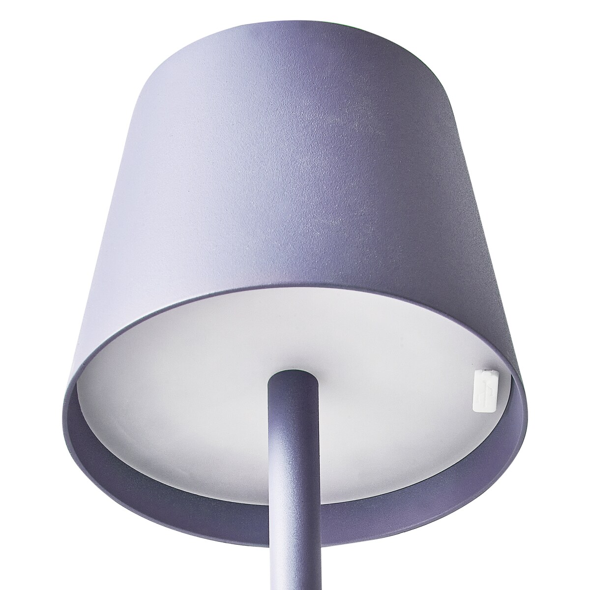 Bezprzewodowa lampa stołowa LED BACEIRO Metal Jasnofioletowy