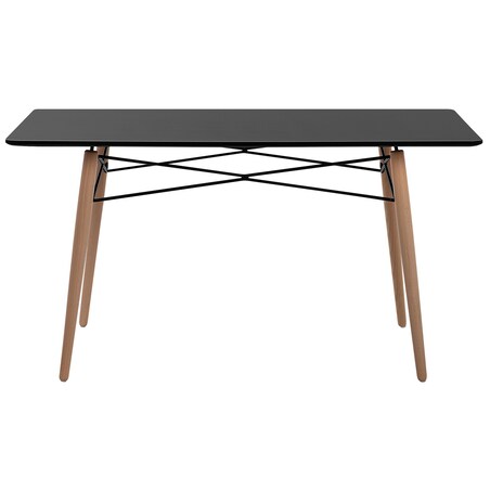 Stół do jadalni BIONDI Buk czarny 140 cm 80 cm