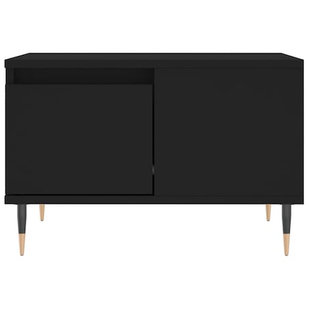 vidaXL Stolik kawowy, czarny, 55x55x36,5 cm, materiał drewnopochodny