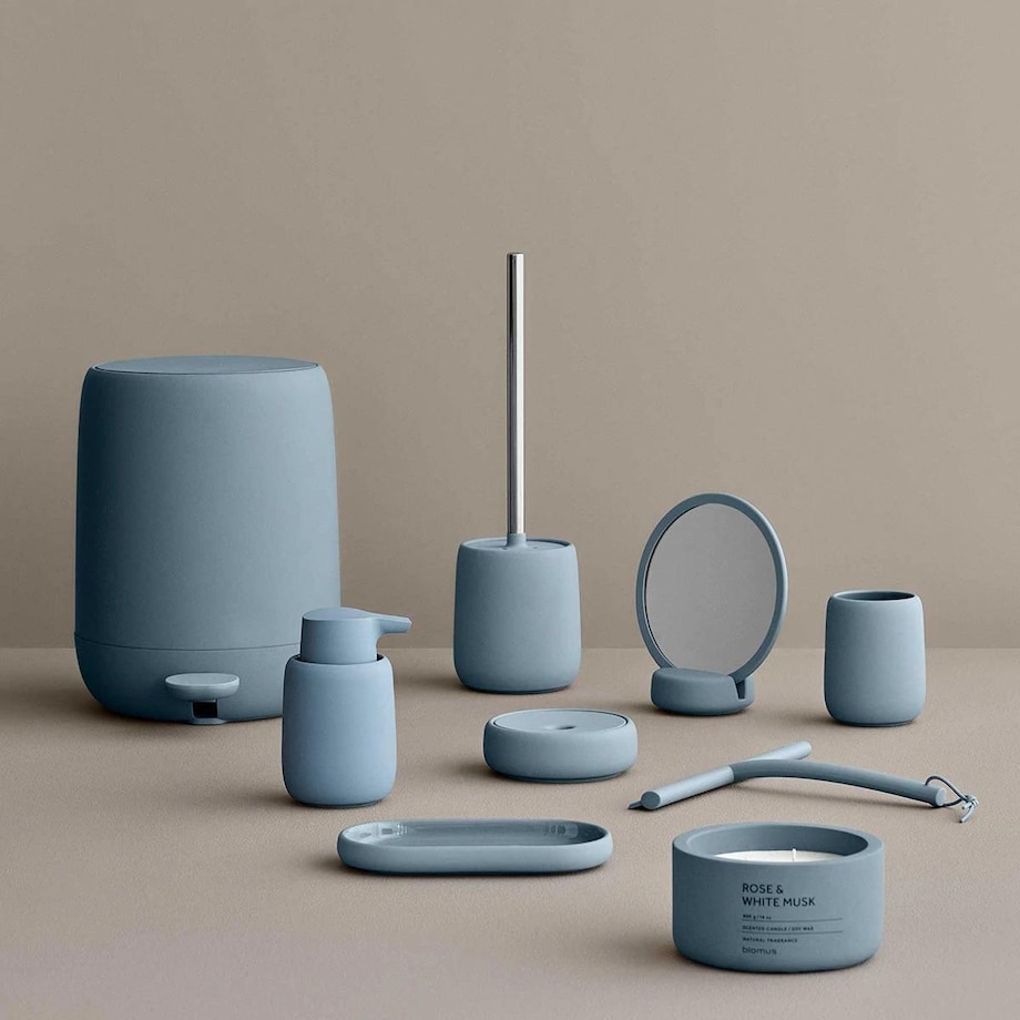 Szczotka Do Wc Sono, Ashley Blue - ceramika, 39 cm