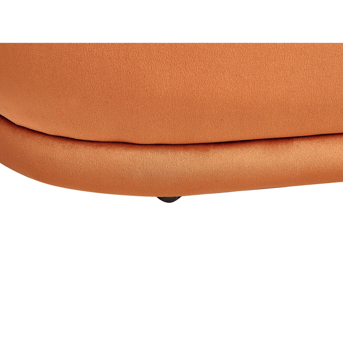 Ławka welurowa pomarańczowa ELLENDALE