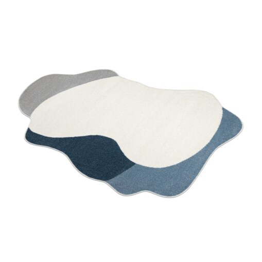 Dywan FUSION 5710 biały / granatowy Shape - 160x220 cm