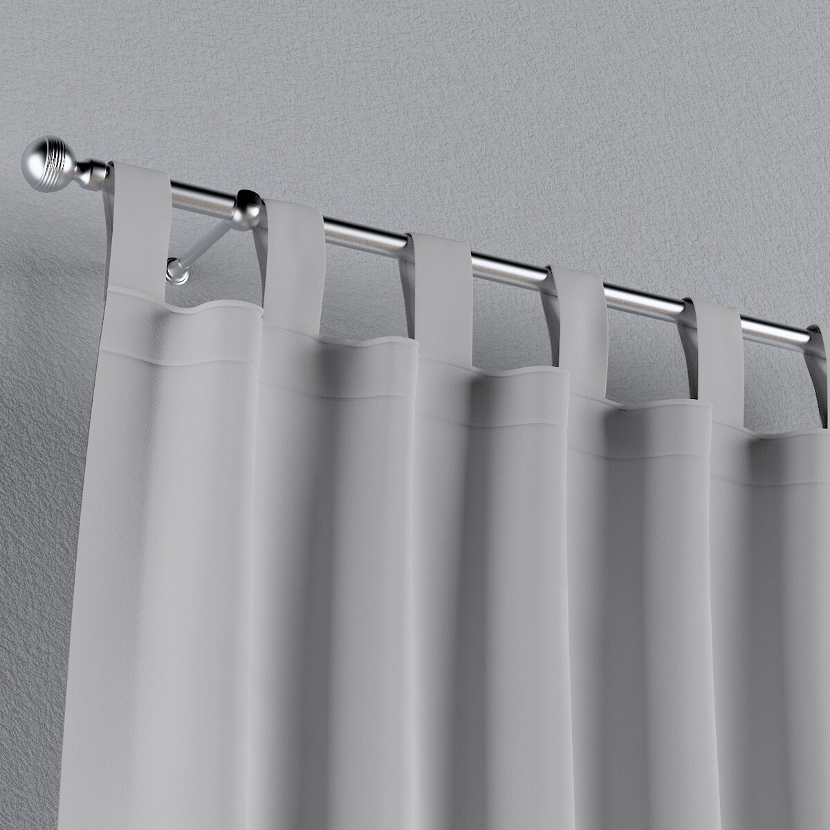 Zasłona na szelkach 1 szt. 130x260 srebrny