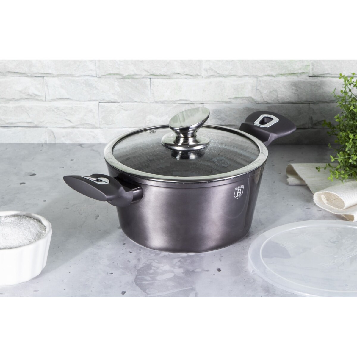 Garnek z powłoką granitową 2.5L 20cm BERLINGER HAUS Carbon Pro