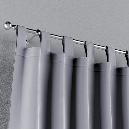 Zasłona na szelkach 1 szt. 130x260 srebrzysty szary