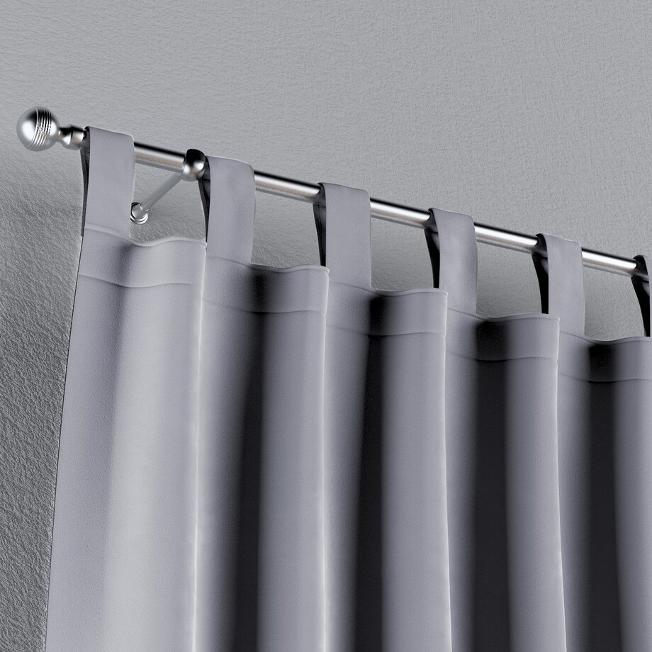 Zasłona na szelkach 1 szt. 130x260 srebrzysty szary