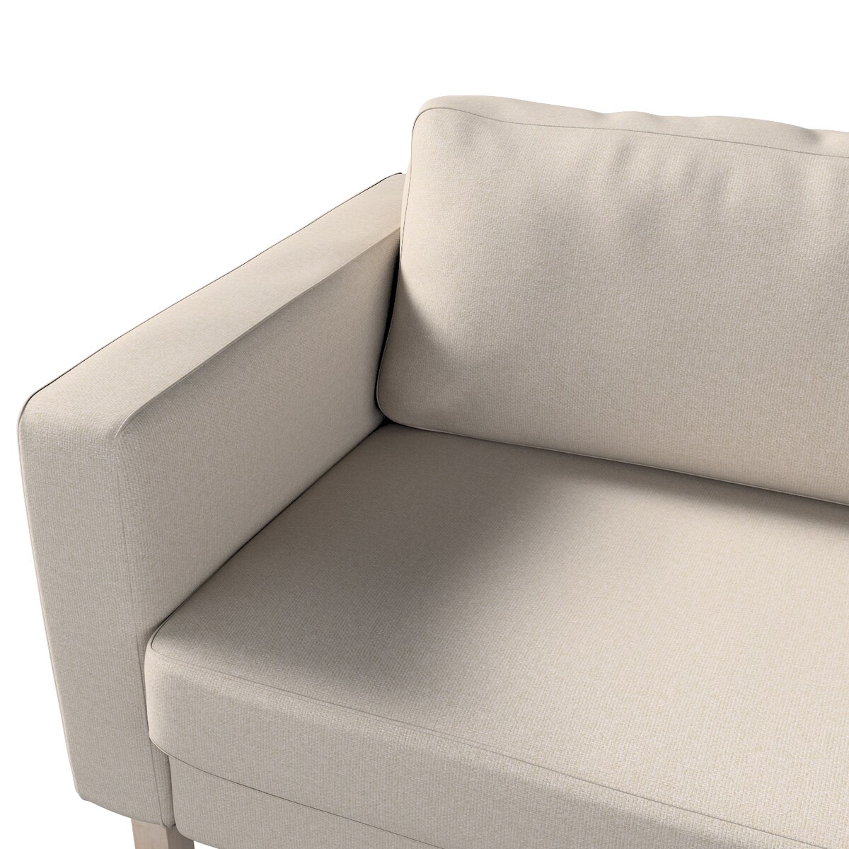 Pokrowiec na sofę Karlstad 3-osobową nierozkładaną, krótki, szary, 204 x 89 x 64 cm, Living