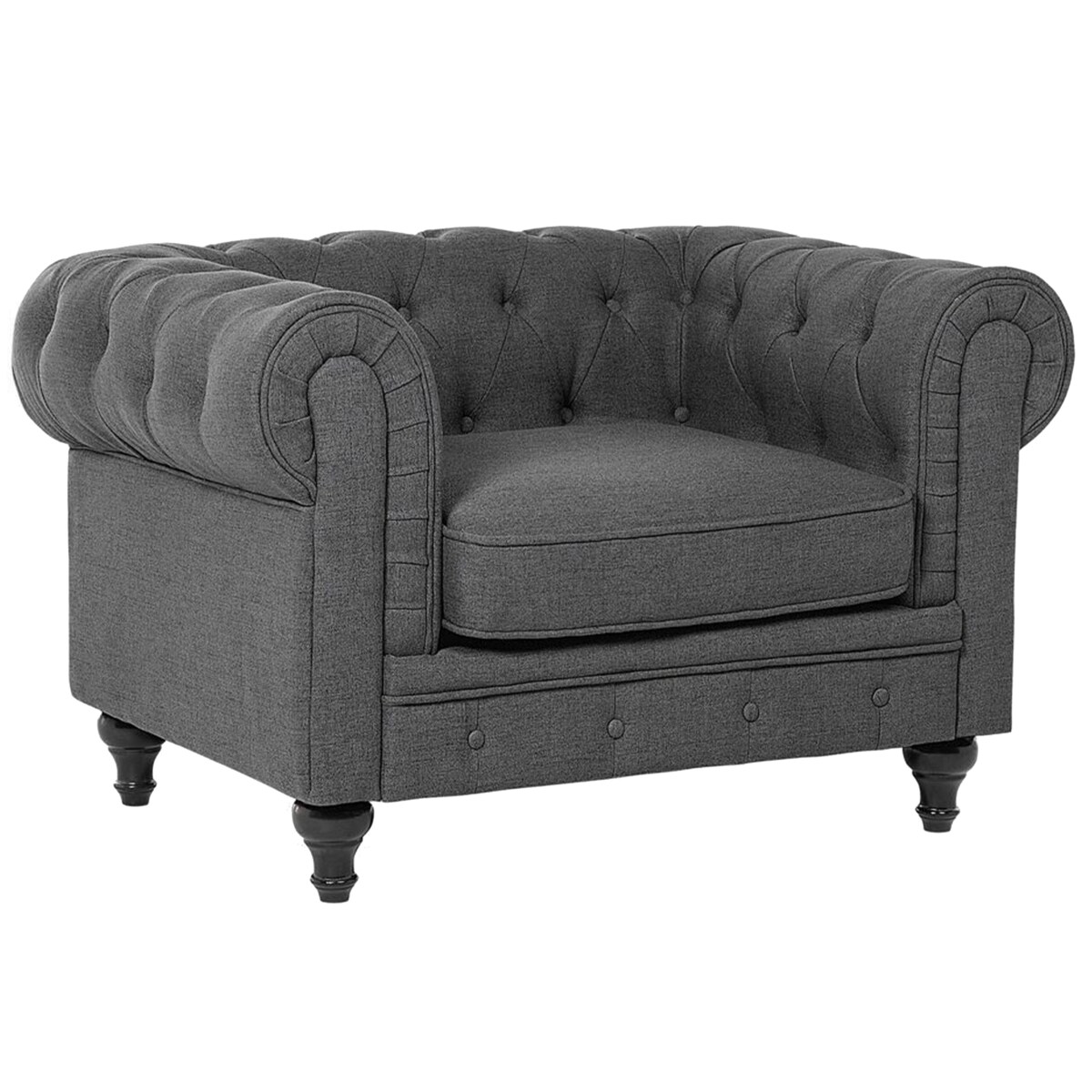 Komplet wypoczynkowy dla 4 osób CHESTERFIELD Szary