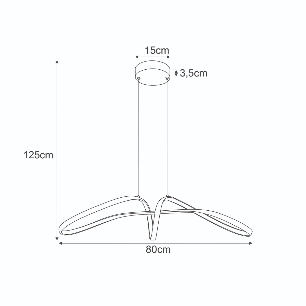 Lampa wisząca K-8235 z serii SNOW
