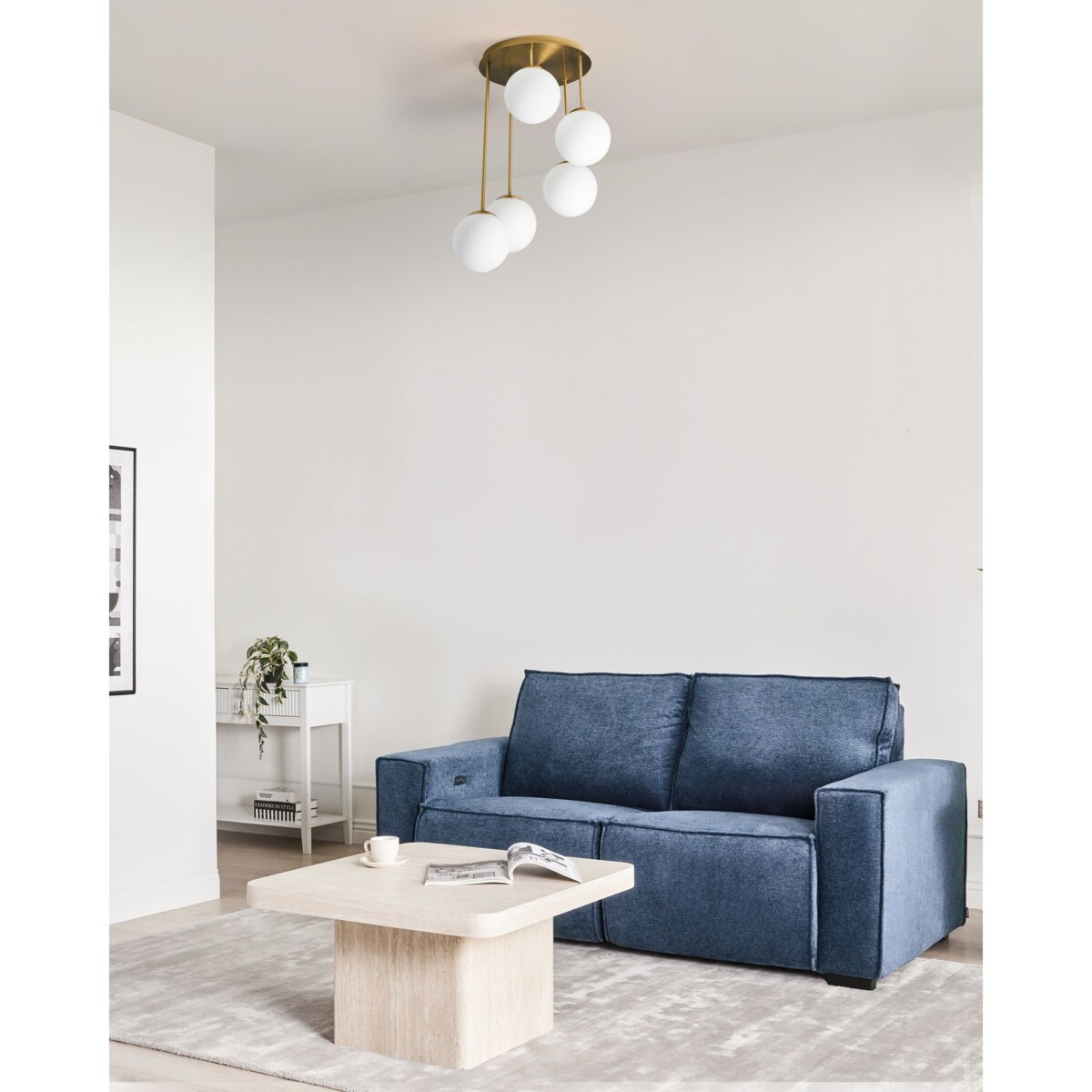 Lampa wisząca RIANA Metal Mosiężny