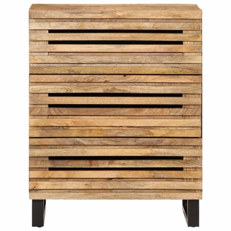 vidaXL Szafka, 60x34x75 cm, lite surowe drewno mango