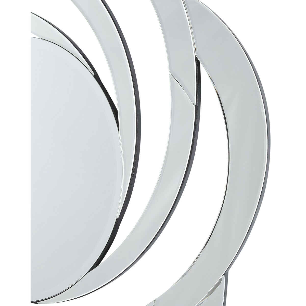 Lustro ścienne ⌀ 70 cm srebrne TREBAN