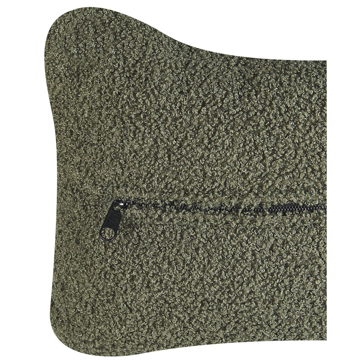 Fotel boucle ciemnozielony OTSBY