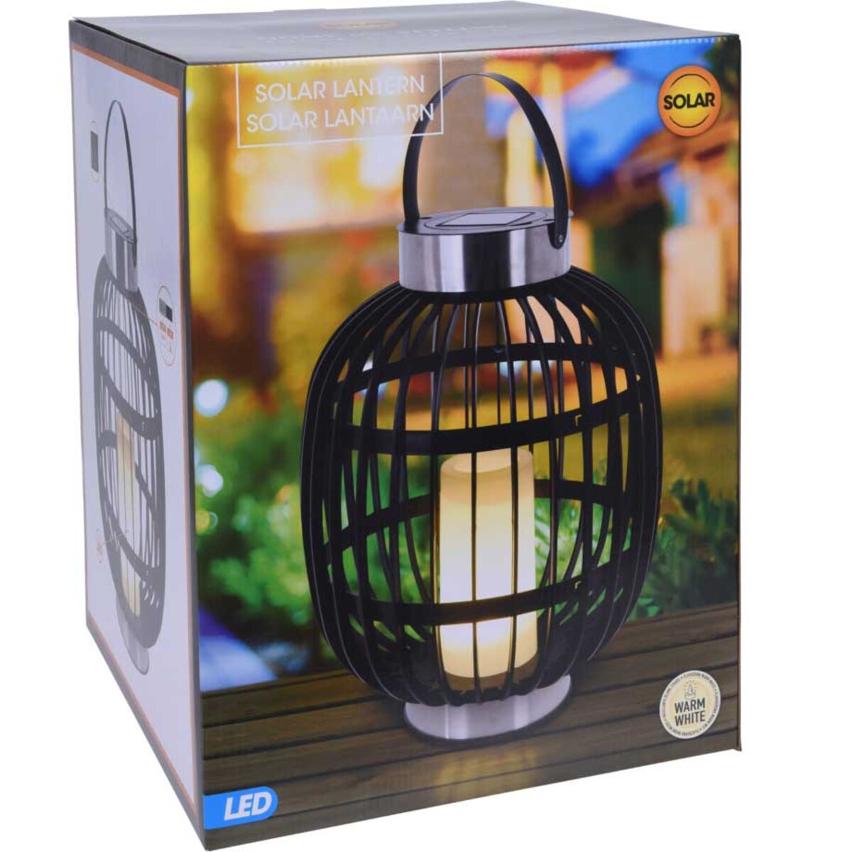 Lampion LED z baterią solarną, Ø 35 x 44,5 cm