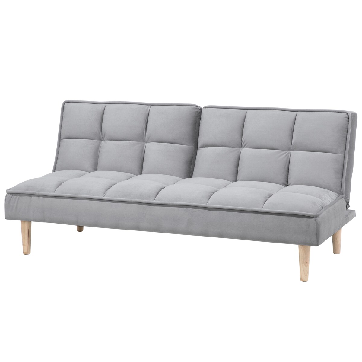 Sofa rozkładana dla 3 osób SILJAN Jasnoszary Szary
