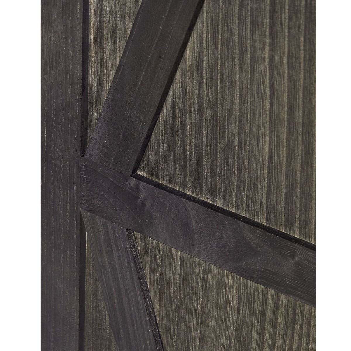 4-panelowy składany parawan pokojowy drewniany 170 x 163 cm ciemnobrązowy RIDANNA