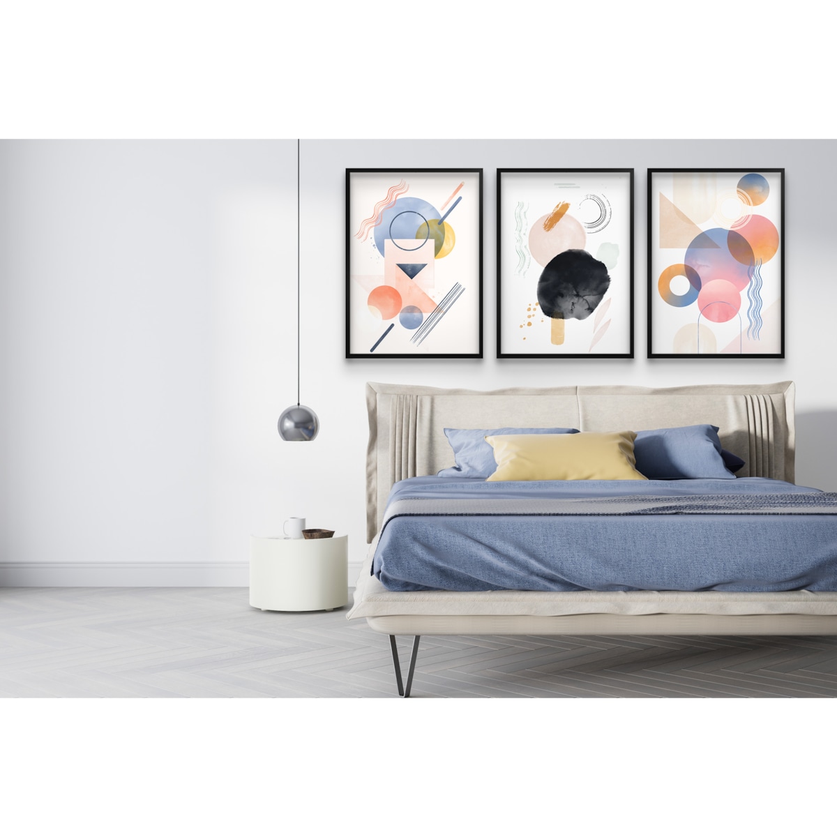 Nowoczesne Obrazy Plakaty ścienne Pastelowa dekoracja na ścianę Abstrakcja