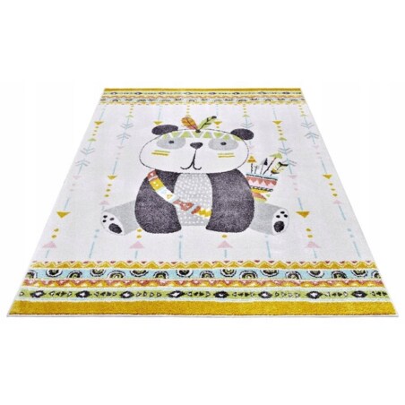 Dywan dziecięcy 160x235cm,kolorowy, panda indianin,miękki włosie
