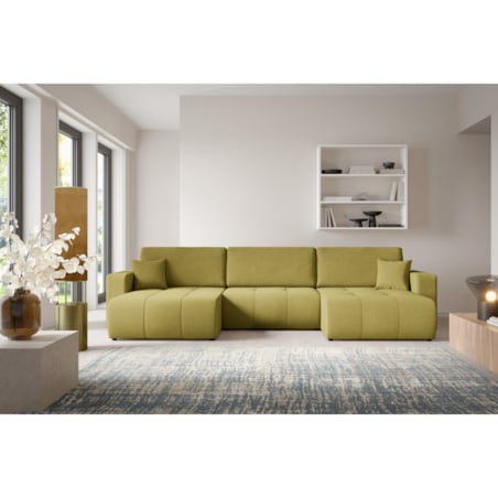 Narożnik MOLINIO U z funkcją spania Kolor: Wind 35