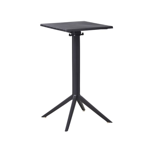 Stolik ogrodowy barowy LEMNOS 60 cm 60 cm Czarny