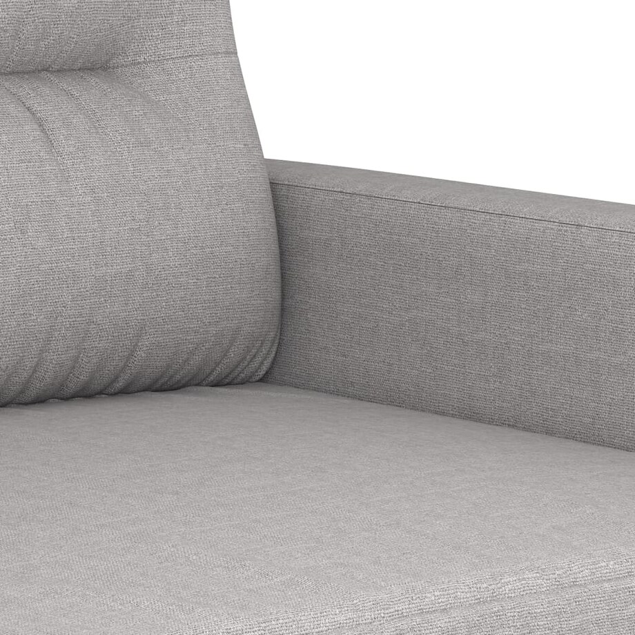 vidaXL Sofa 3-osobowa, jasnoszara, 180 cm, tapicerowana tkaniną