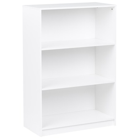 Regał na książki 3 półki ZEHNA 117 cm Biały