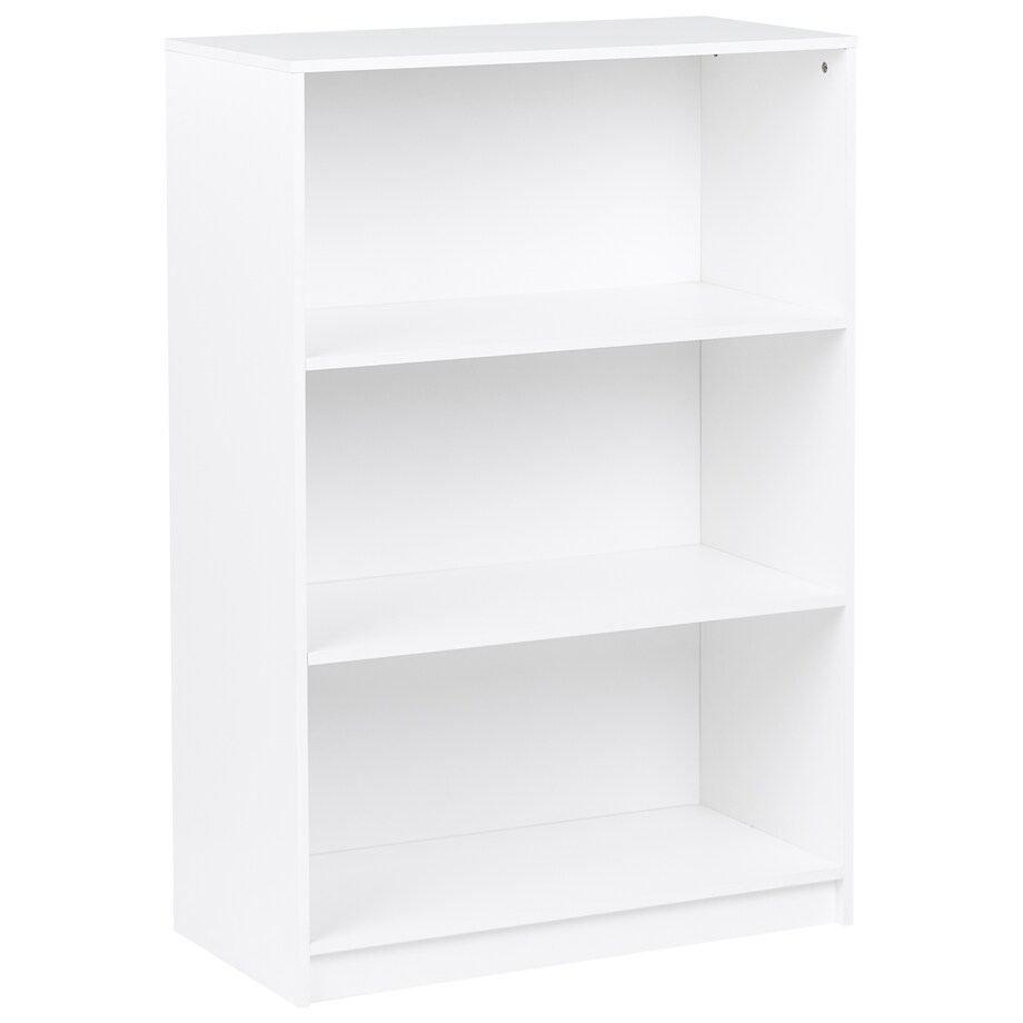 Regał na książki 3 półki ZEHNA 117 cm Biały