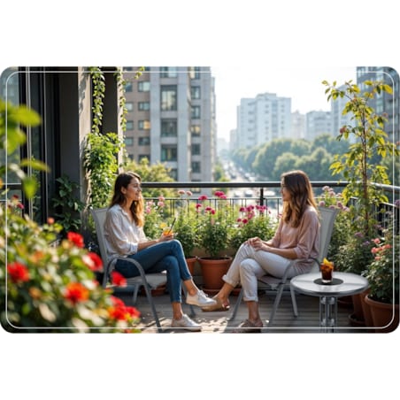 Krzesło ogrodowe na taras balkon ogród metalowe 4 szt. Sofotel