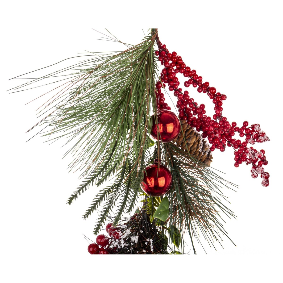 Girlanda świąteczna - czerwone owoce 100x28x12 cm MIRTA
