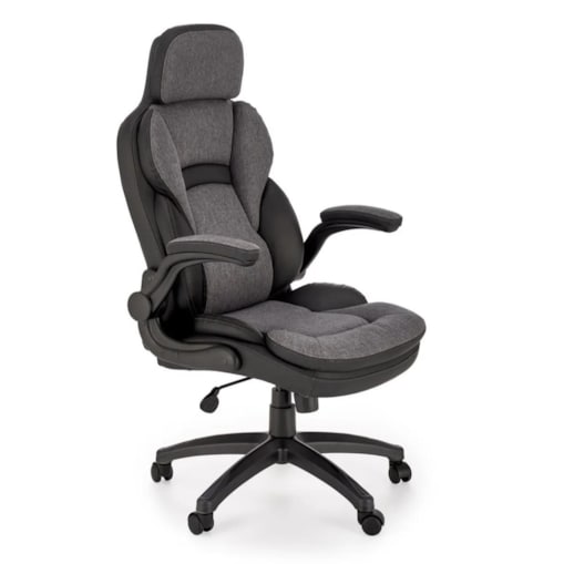 Fotel biurowy VALERIO czarny/szary