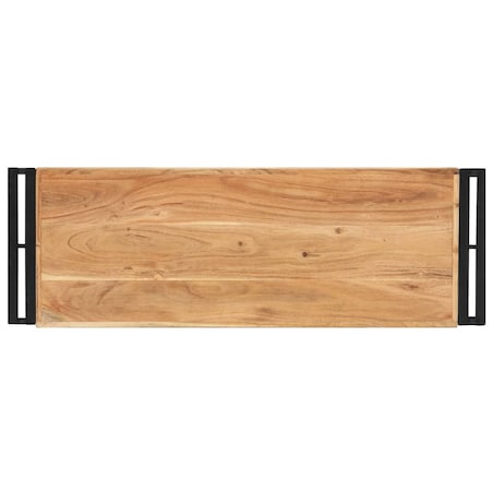 vidaXL Stolik typu konsola, 90 x 30 x 75 cm, lite drewno akacjowe
