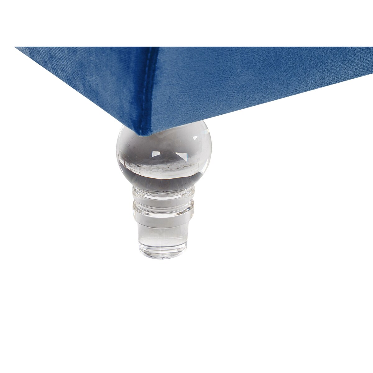 Sofa 3-osobowa welurowa niebieska ARVIKA