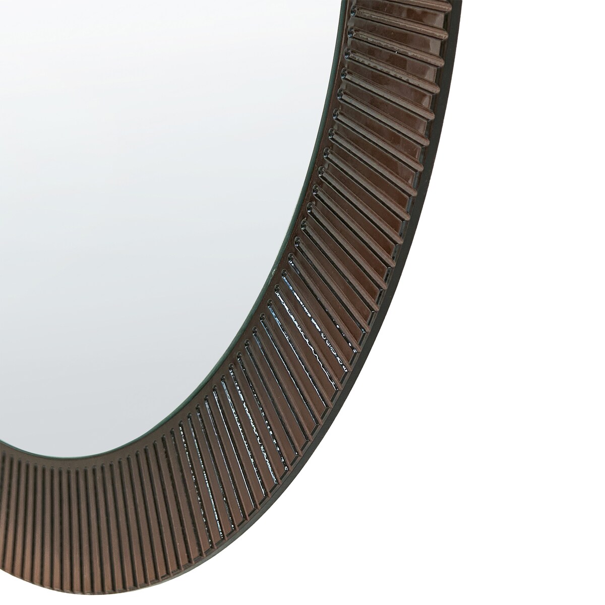 Lustro łazienkowe LED BESBE 80 cm 80 cm Brązowy