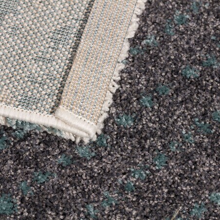 Dywan Modern Teal blue/dark grey 160x230cm, 160 x 230 cm