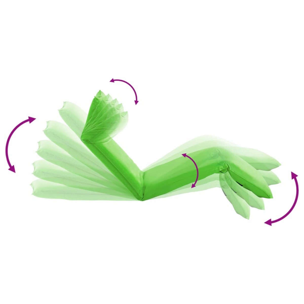 vidaXL Składany leżak obity tkaniną Oxford, zielony