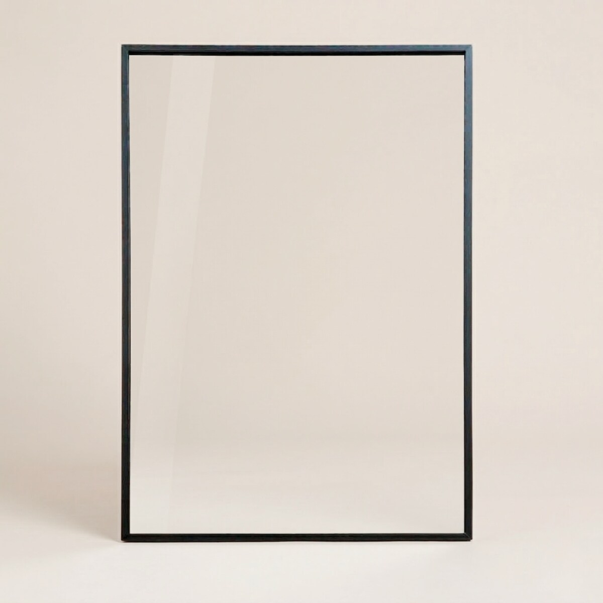 Prostokatne lustro wiszące AXION, 60 x 40 cm, czarne