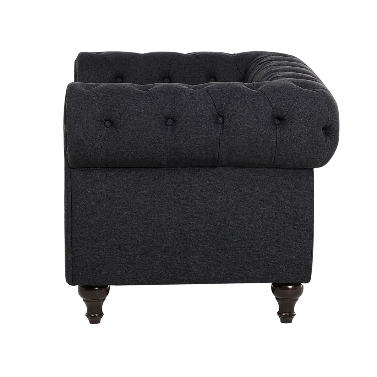 Fotel grafitowy CHESTERFIELD