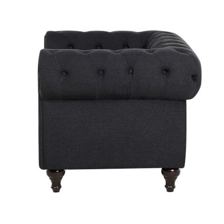 Fotel grafitowy CHESTERFIELD