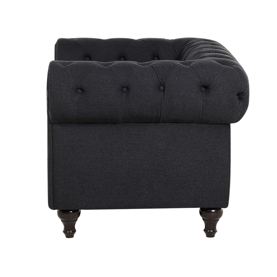 Fotel grafitowy CHESTERFIELD