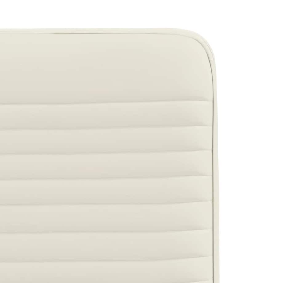 vidaXL Krzesła stołowe, 4 szt., kremowe, obite aksamitem