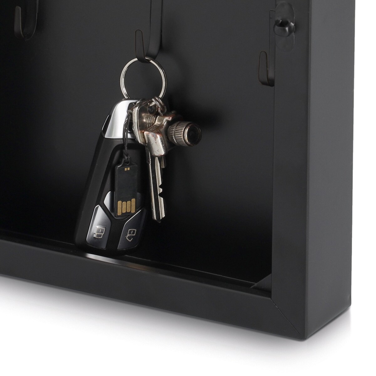 Metalowa skrzynka na klucze LEAVES, 30 x 22 x 5 cm