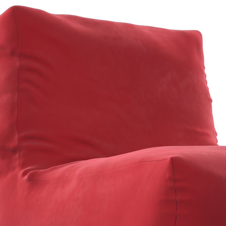 Pufo- fotel Poppy, intensywna czerwień, 87 x 31 x 75 cm, Posh Velvet