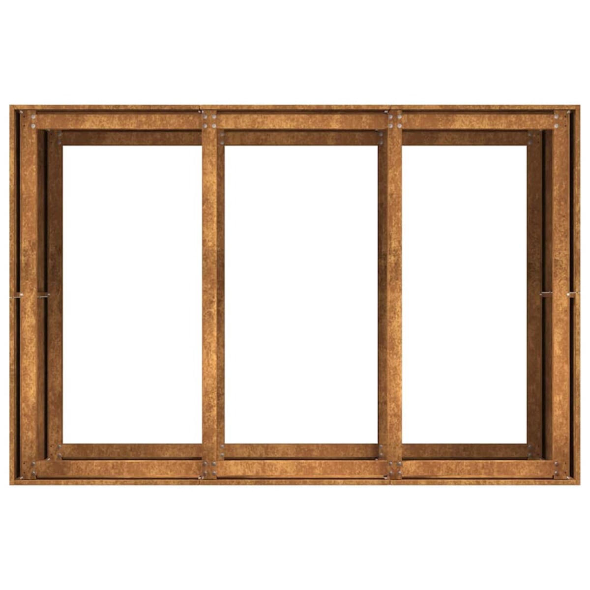 vidaXL Doniczka Rusty 120x80x80 cm Stal nierdzewna