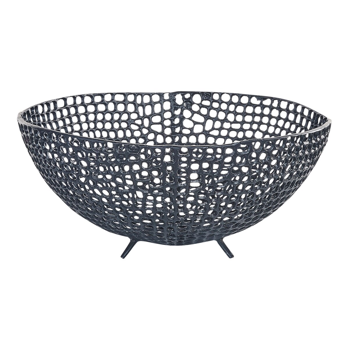 Zestaw 2 mis dekoracyjnych KRUKUT Metal Czarny