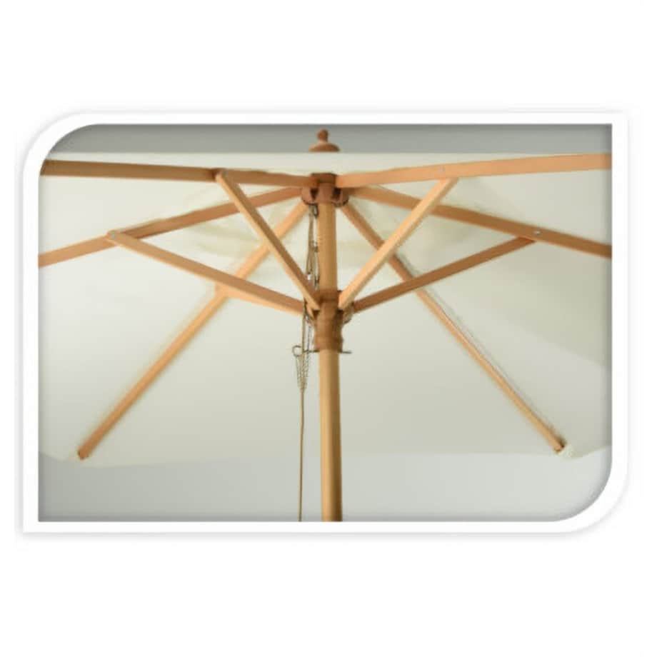 Parasol ogrodowy drewniany, Ø 250 cm