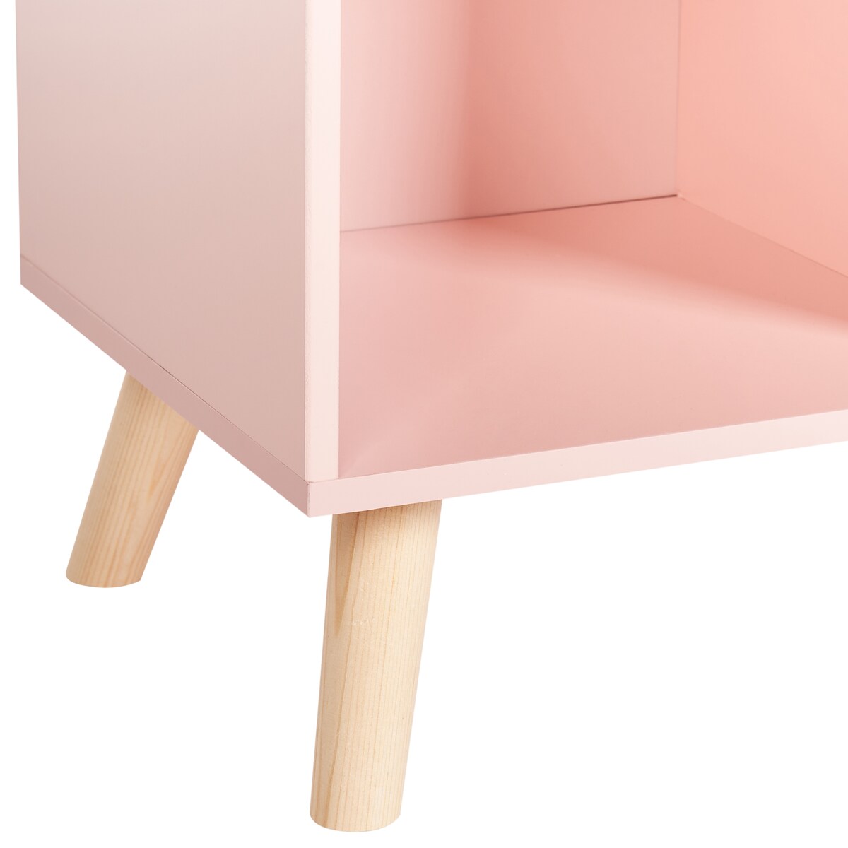 Regał na książki 3 półki LILOET 102 cm Pastelowy róż