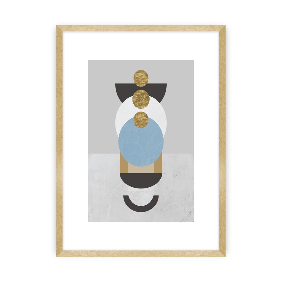 Plakat Geometric Shapes II, 70 x 100 cm, Ramka: Złota